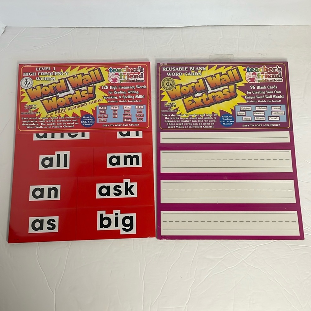 Teacher’s Friend Publications Word Wall words & Word Wall Extras NWT - Picture 1 of 8